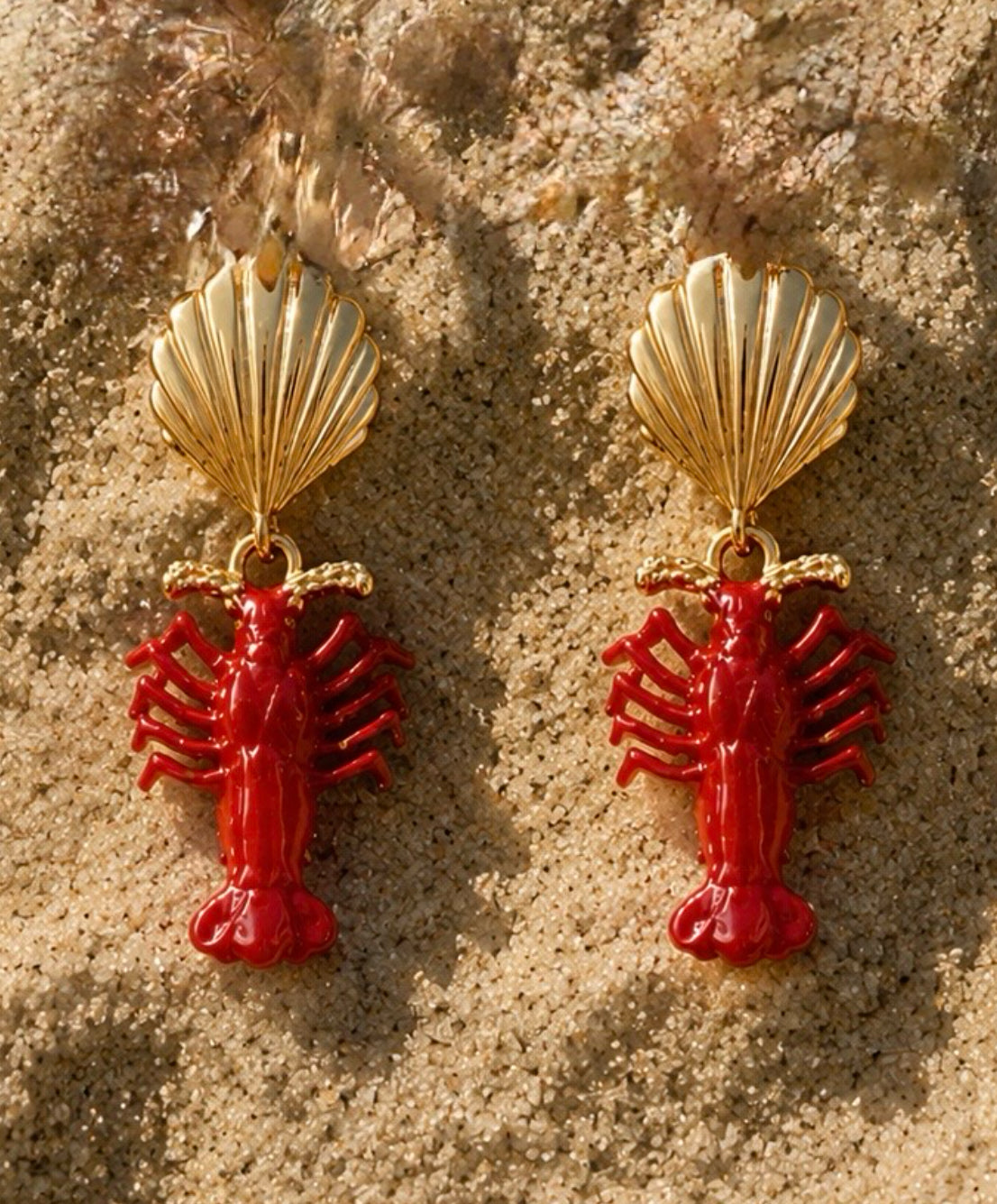 Red Lobster Earrings